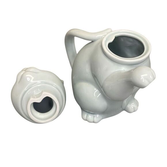 Kitty Cat Teapot Ceramic White Takahashi Made in Japan Vintage 7” Tall - Picture 5 of 7